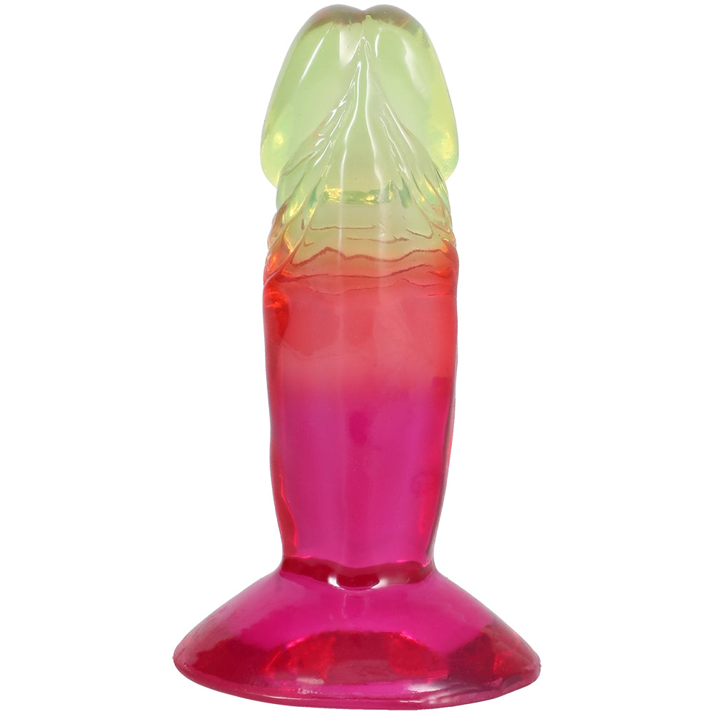 Crystal Jellies 4.5 Inch Dong Rainbow