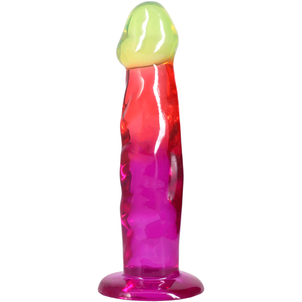 Crystal Jellies 7.5 Inch Dong Rainbow