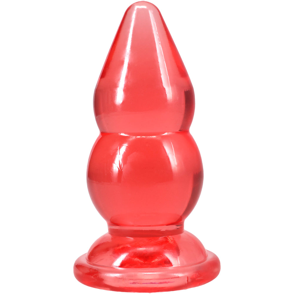 Crystal Jellies Double Pop Plug 6 Inch Pink