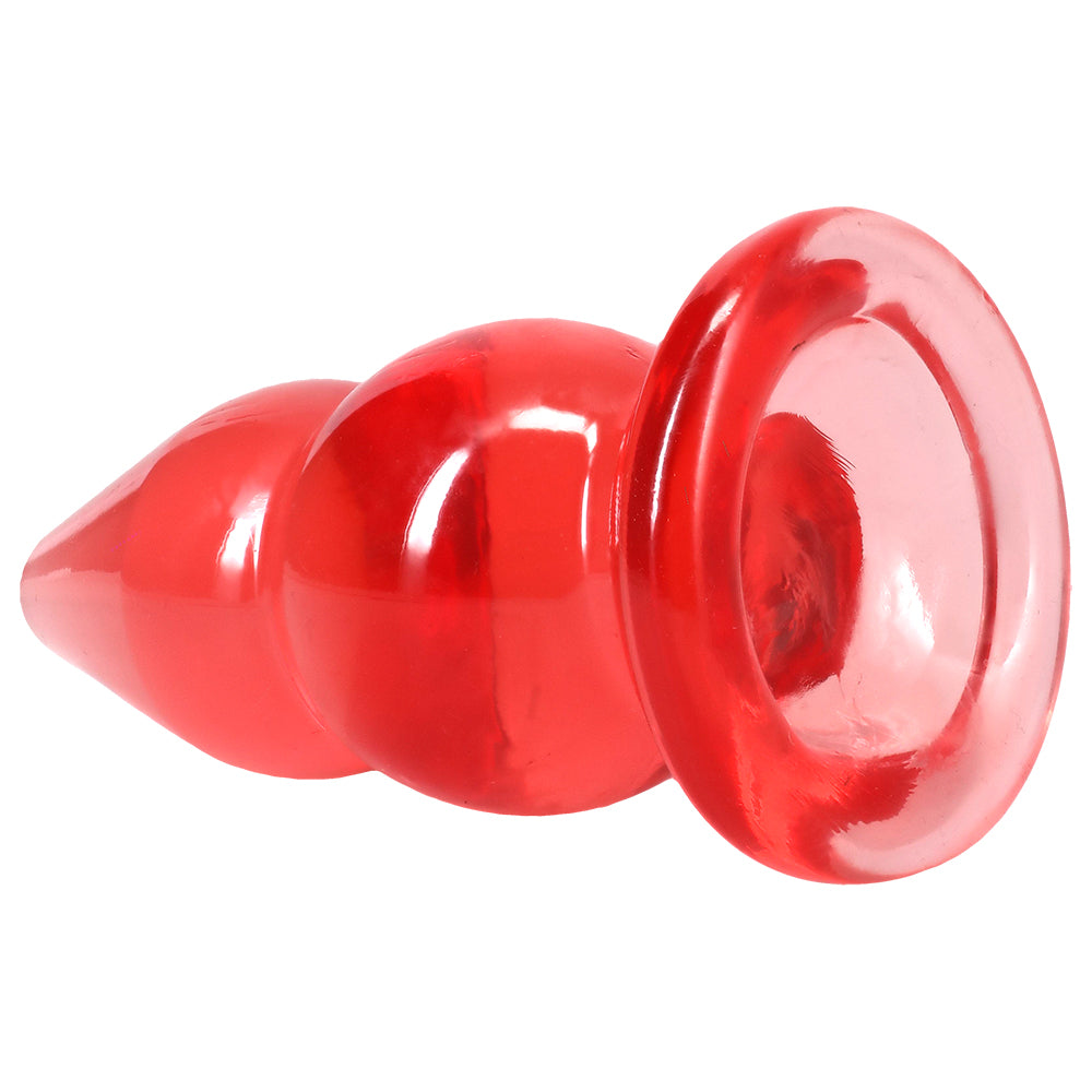 Crystal Jellies Double Pop Plug 6 Inch Pink