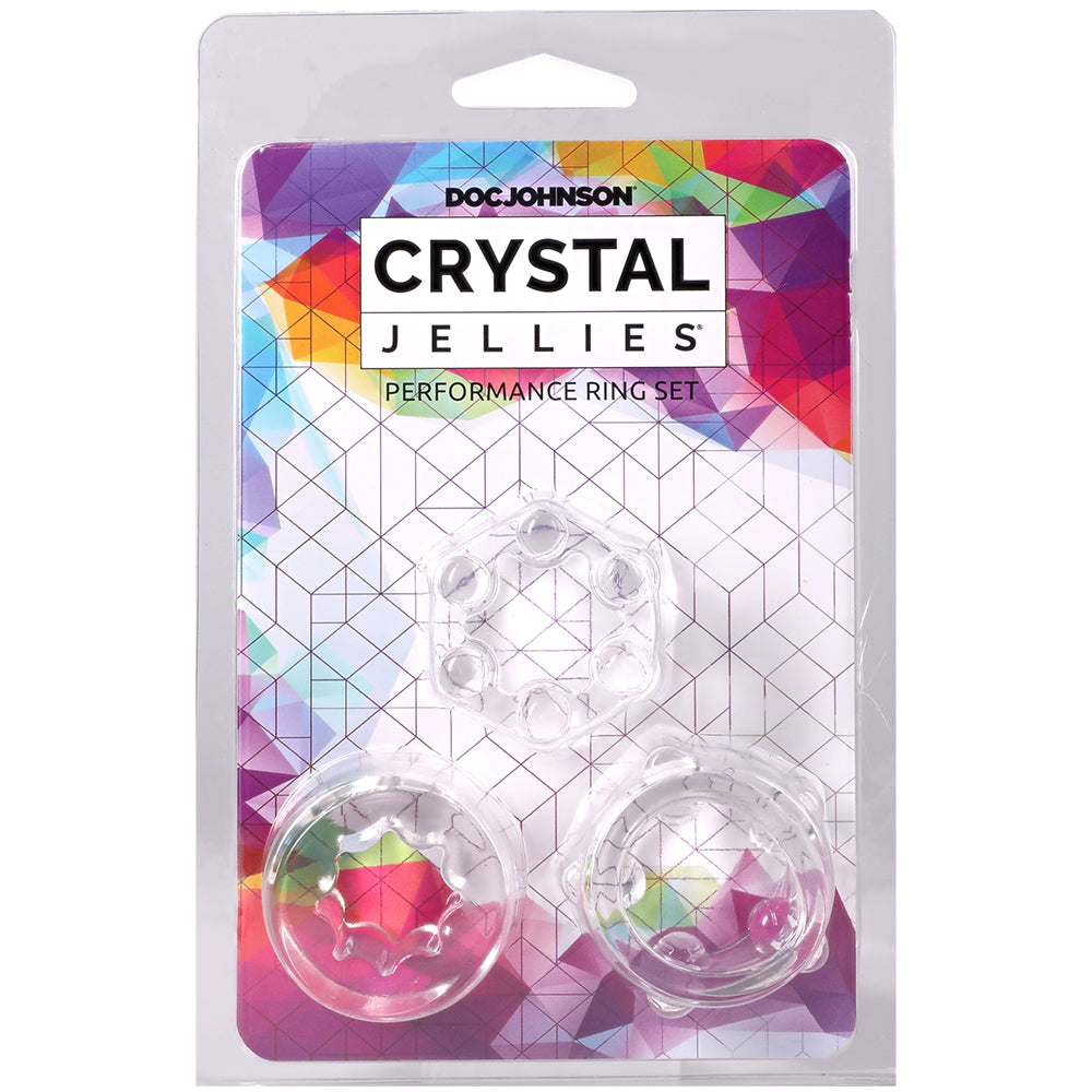 Crystal Jellies Performance Ring Set Clear