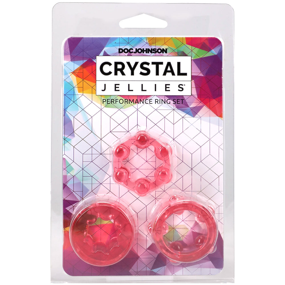 Crystal Jellies Performance Ring Set Pink