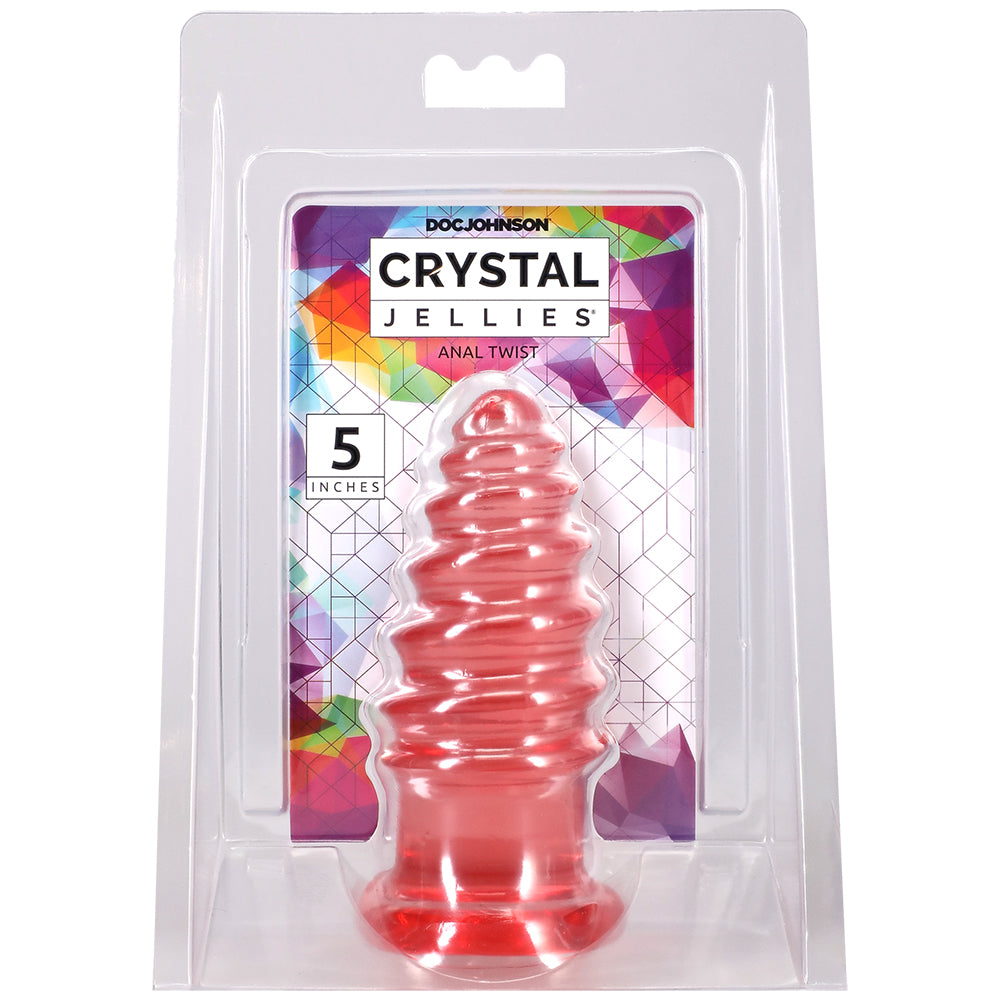 Crystal Jellies Anal Twist 5 Inch Pink