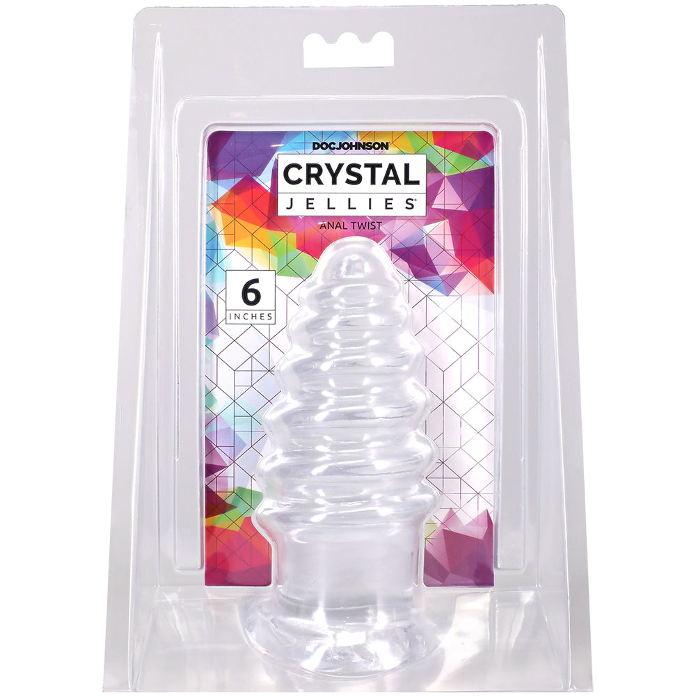 Crystal Jellies Anal Twist 6 Inch Clear
