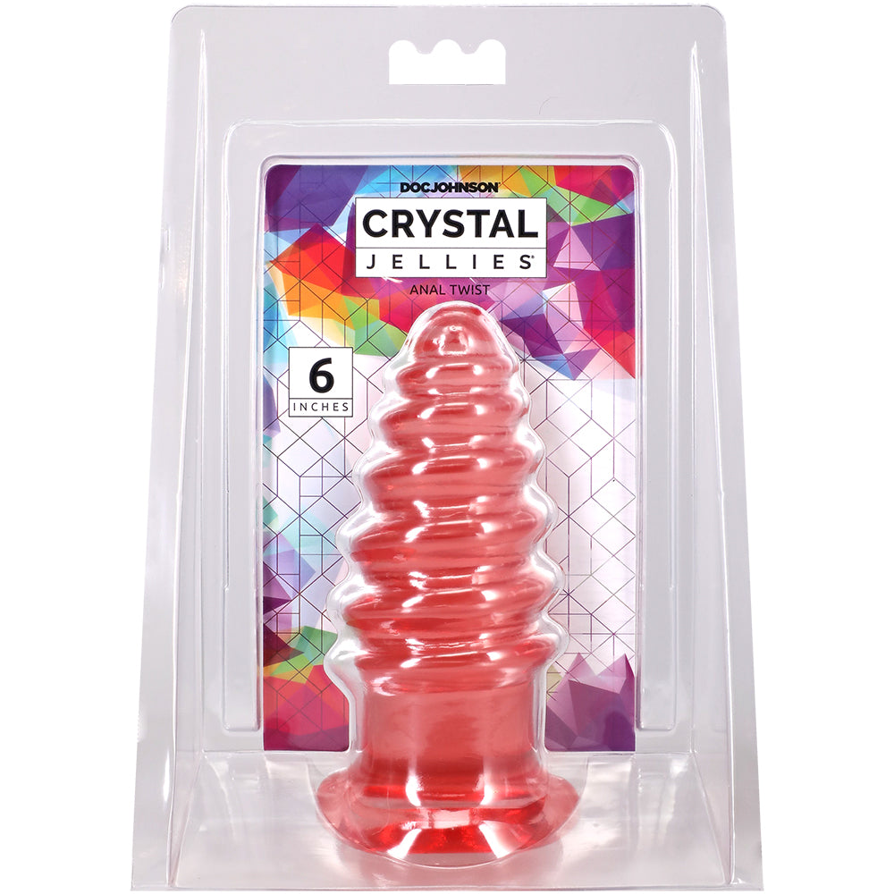 Crystal Jellies Anal Twist 6 Inch Pink