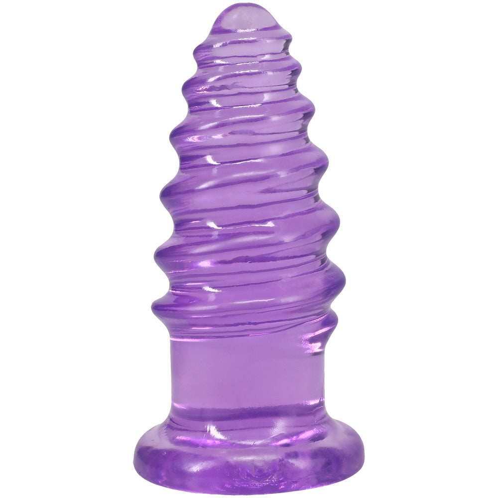 Crystal Jellies Anal Twist 6 Inch Purple