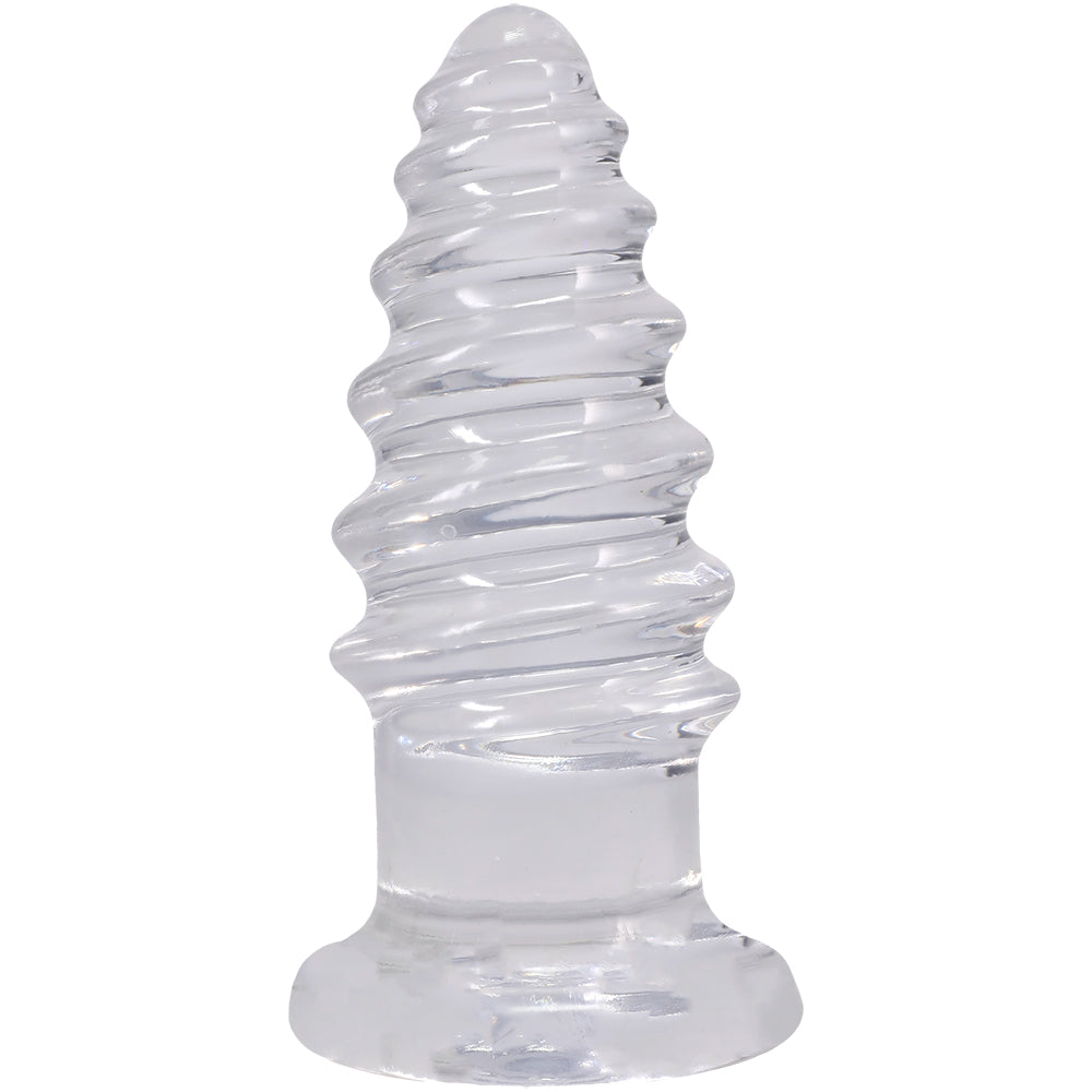 Crystal Jellies Anal Twist 7 Inch Clear