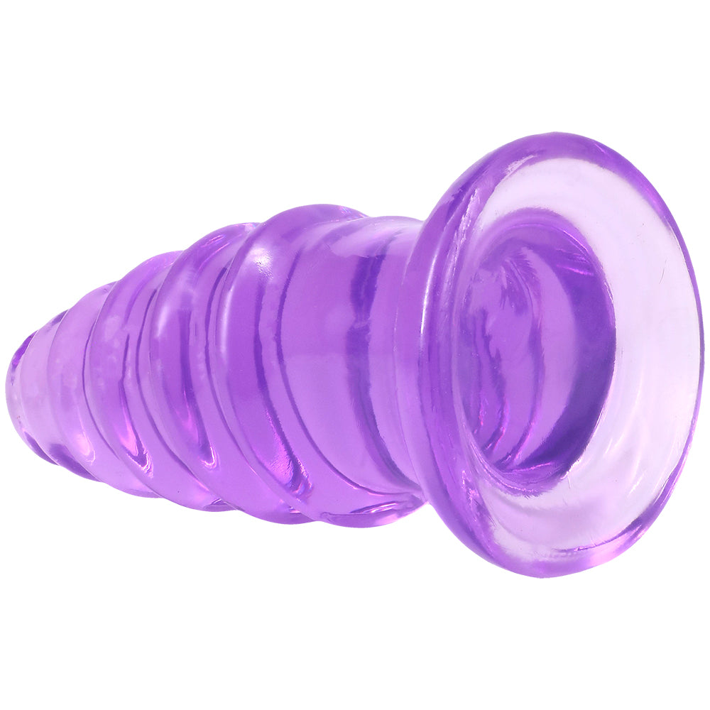 Crystal Jellies Anal Twist 7 Inch Purple
