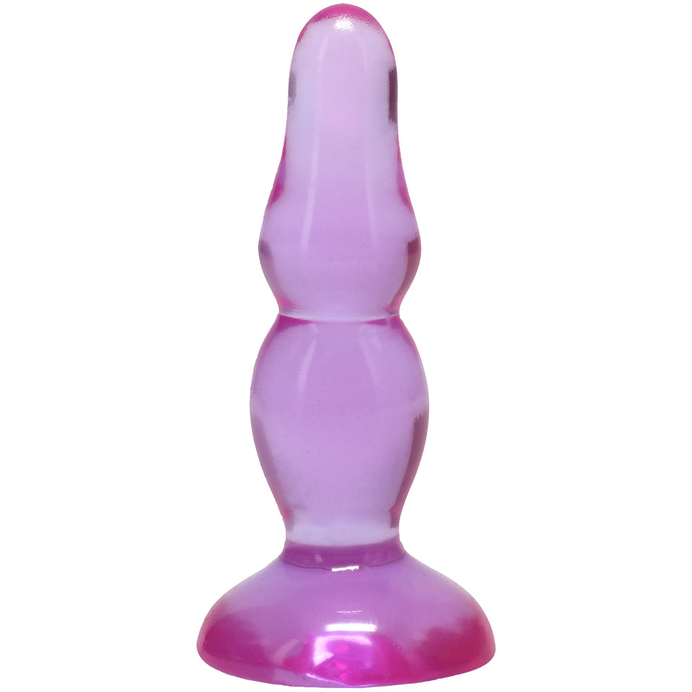 Crystal Jellies Novice Pop Plug 4 Inch Purple