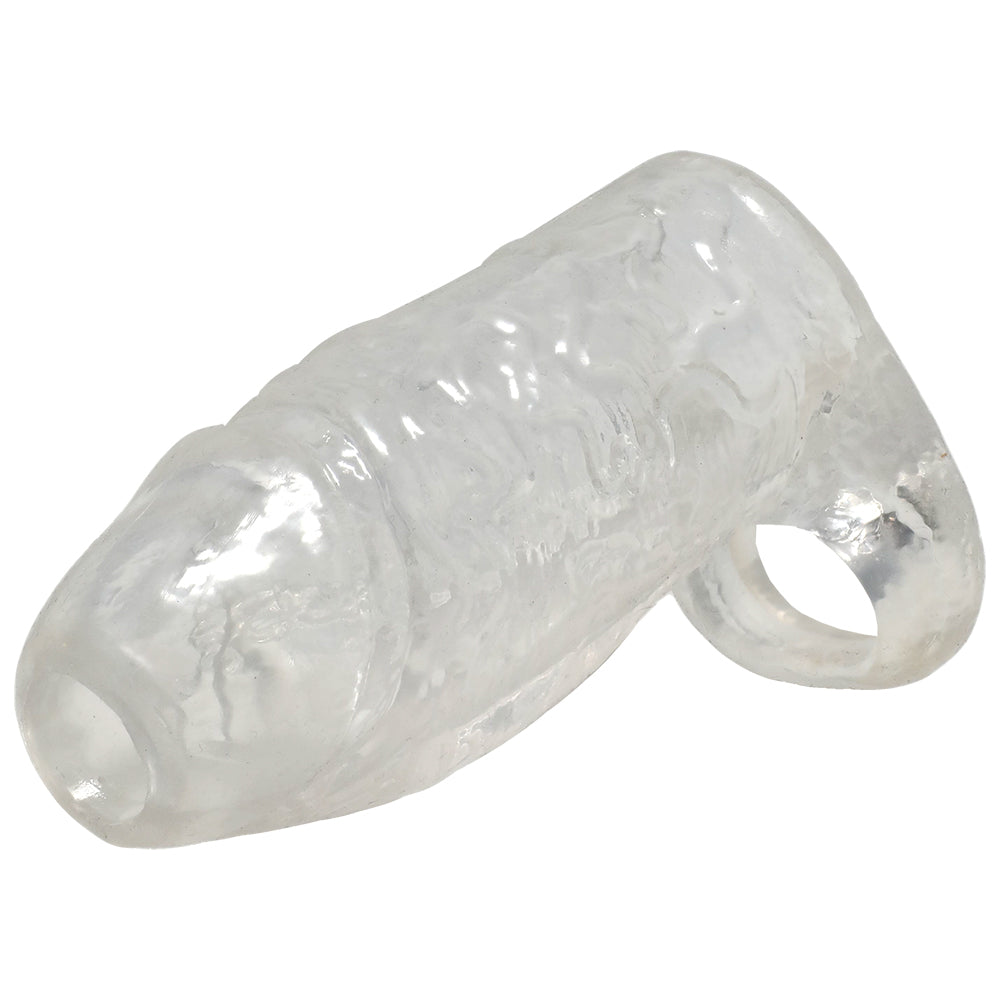 Titanmen Cock Sleeve With Ball Strap 4.5 Inch Clear