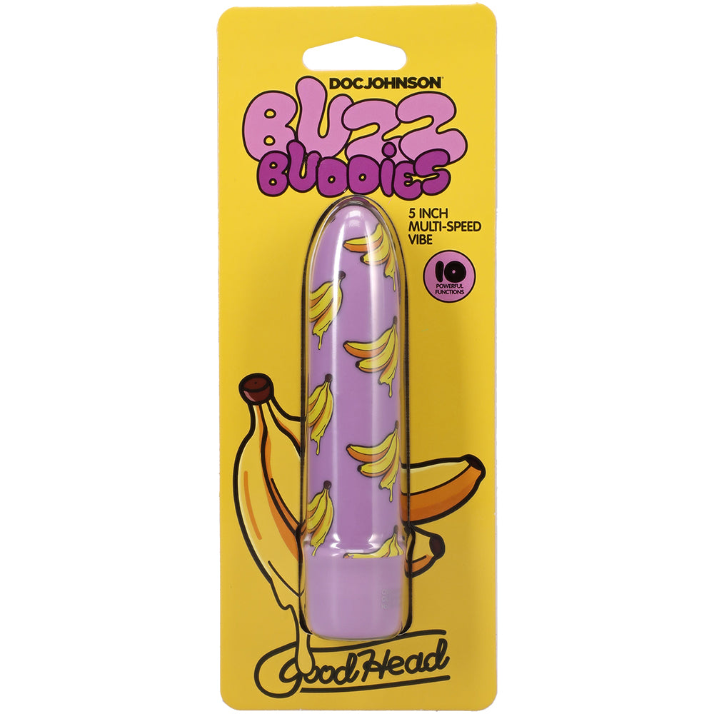 Goodhead Buzz Buddies 5 Inch Multi-Speed Vibe Bananas Lavender