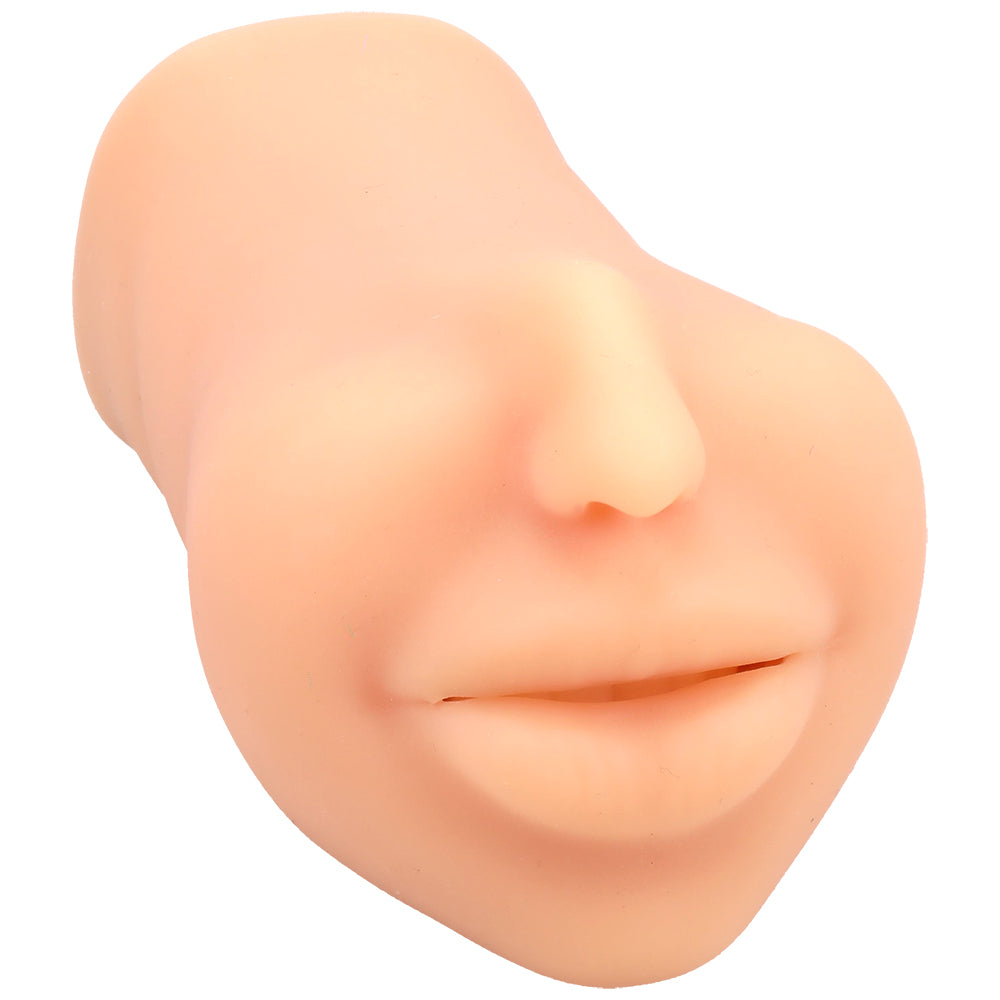 The Super Sucker Cum Guzzler Male Mouth Ultraskyn Masturbator Vanilla