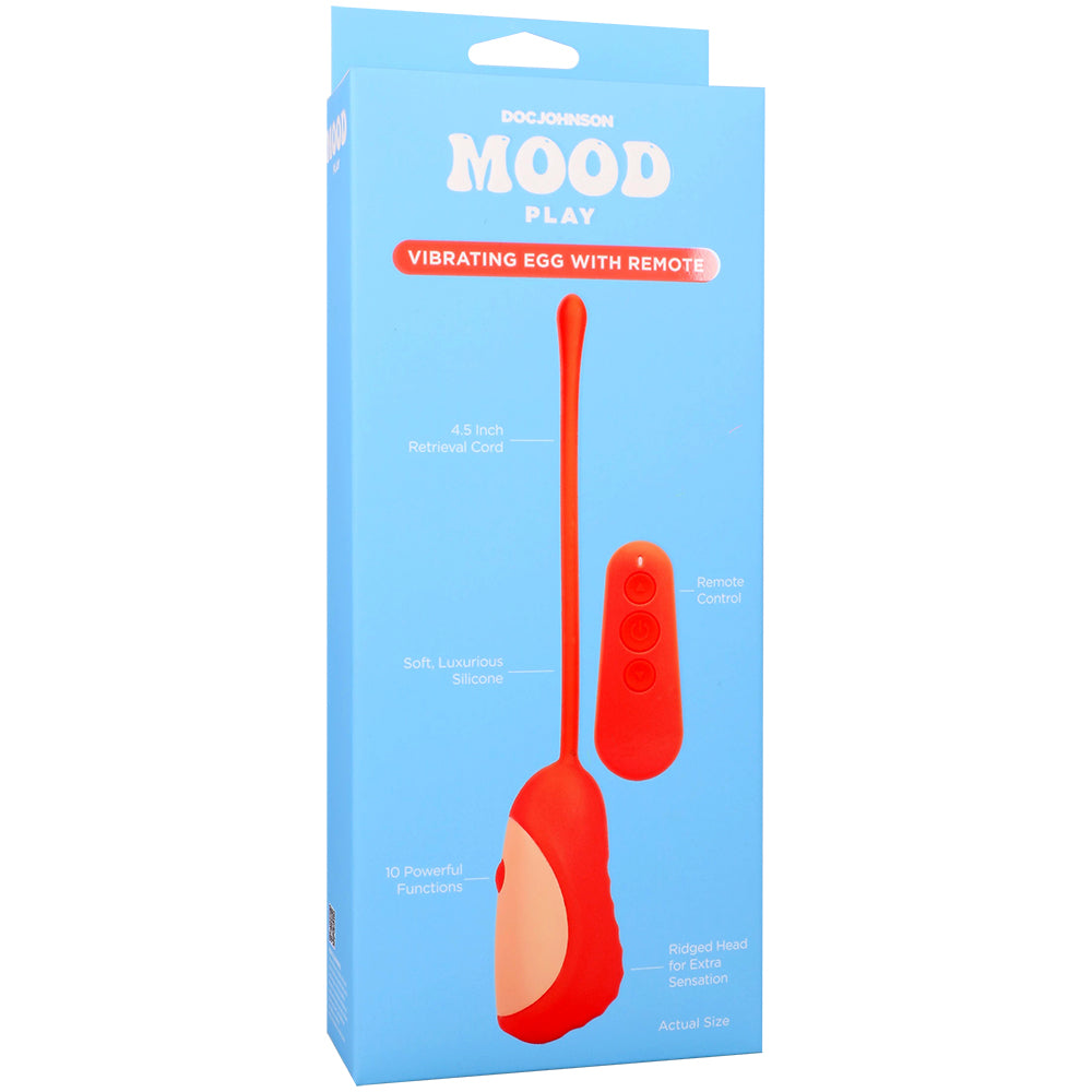 Mood Play Vibrating Egg With Remote Orange