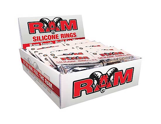 Ram Silicone Rings Pop Box Assorted (Purple, Blue, Black)