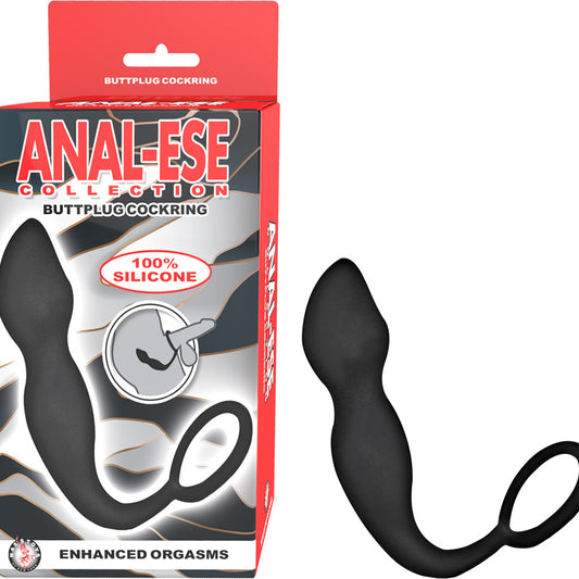 Anal Ese Collection Buttplug Cockring Black