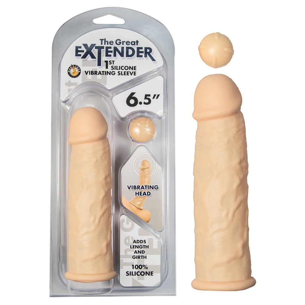 The Great Extender 1st Silicone Vibrating Sleeve 6.5