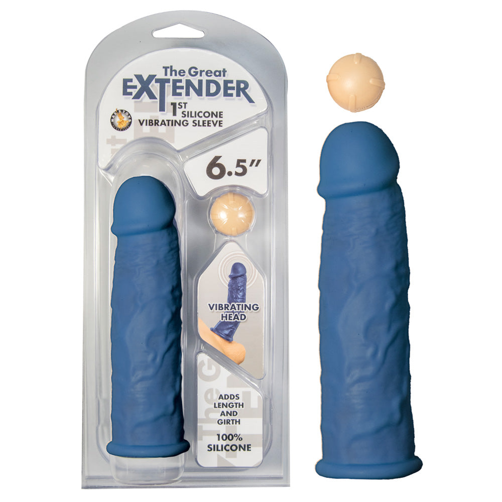 The Great Extender 1st Silicone Vibrating Sleeve 6.5