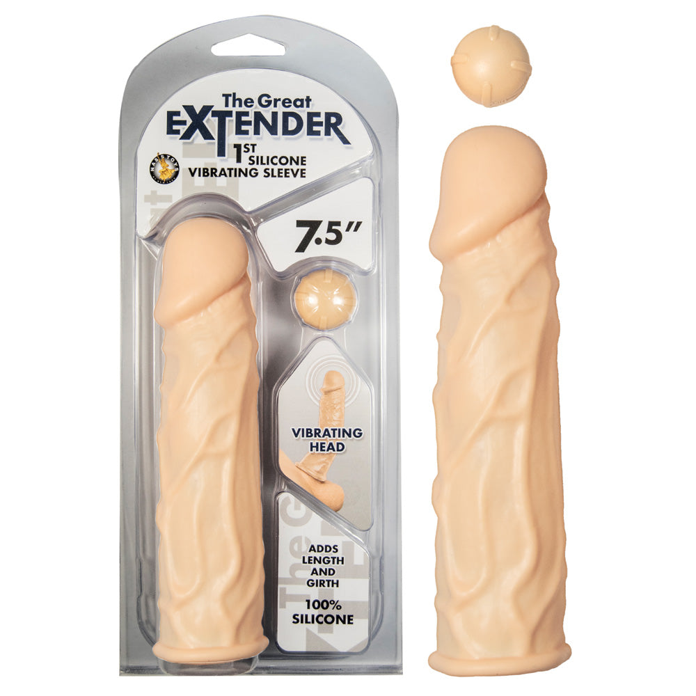 The Great Extender 1st Silicone Vibrating Sleeve 7.5