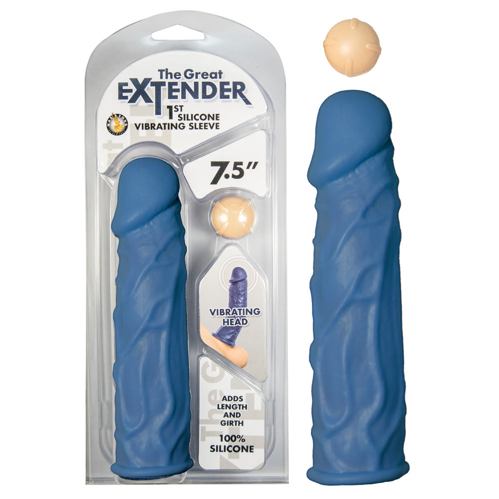 The Great Extender 1st Silicone Vibrating Sleeve 7.5