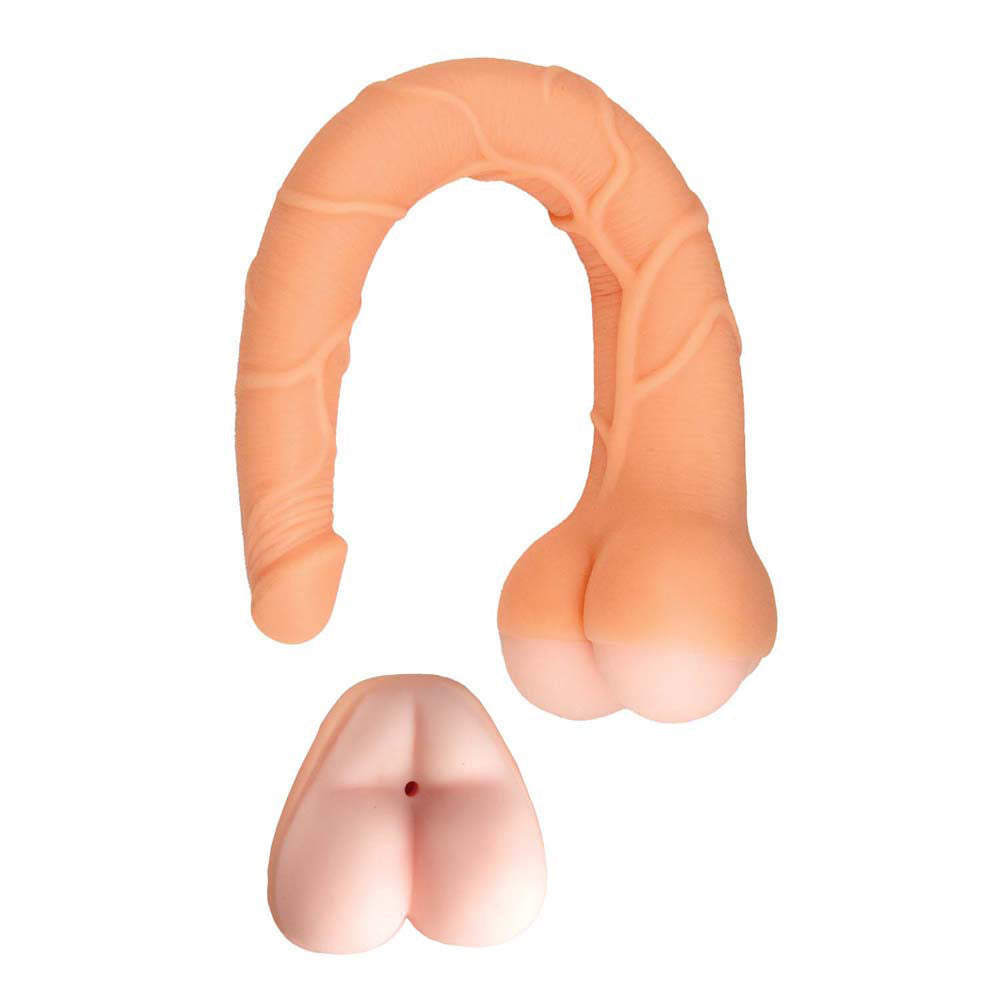 Realcocks Masturbator 14" 3 In 1 Masturbator White