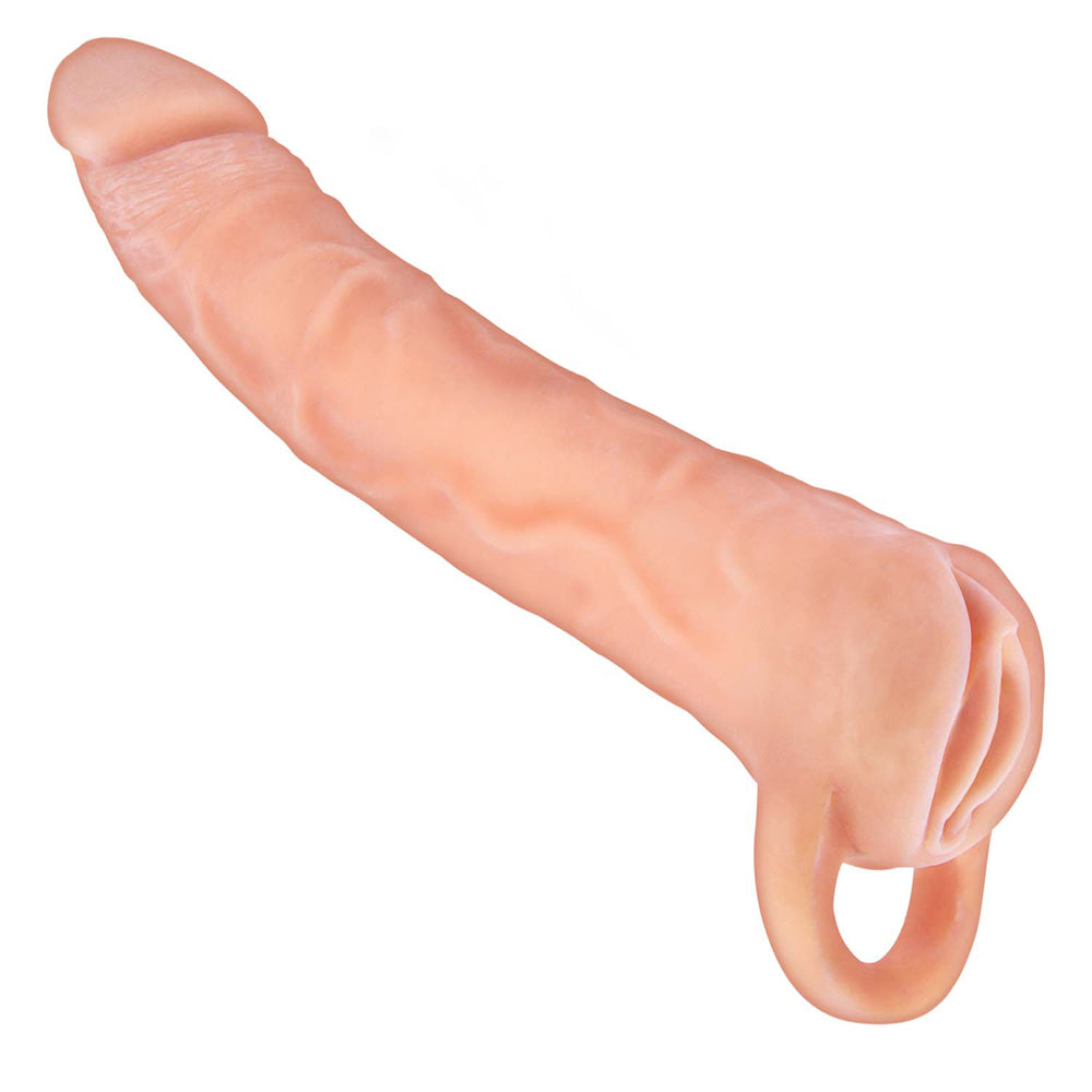 The Great Extender 2-In-1 8" Extender & Masturbator White