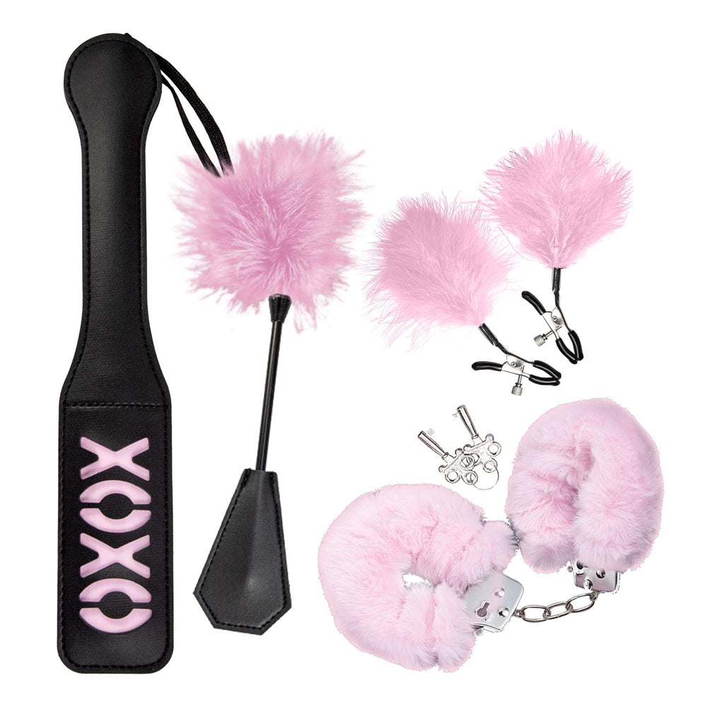 Bondage By Nasstoys Naughty In Pink Black & Pink