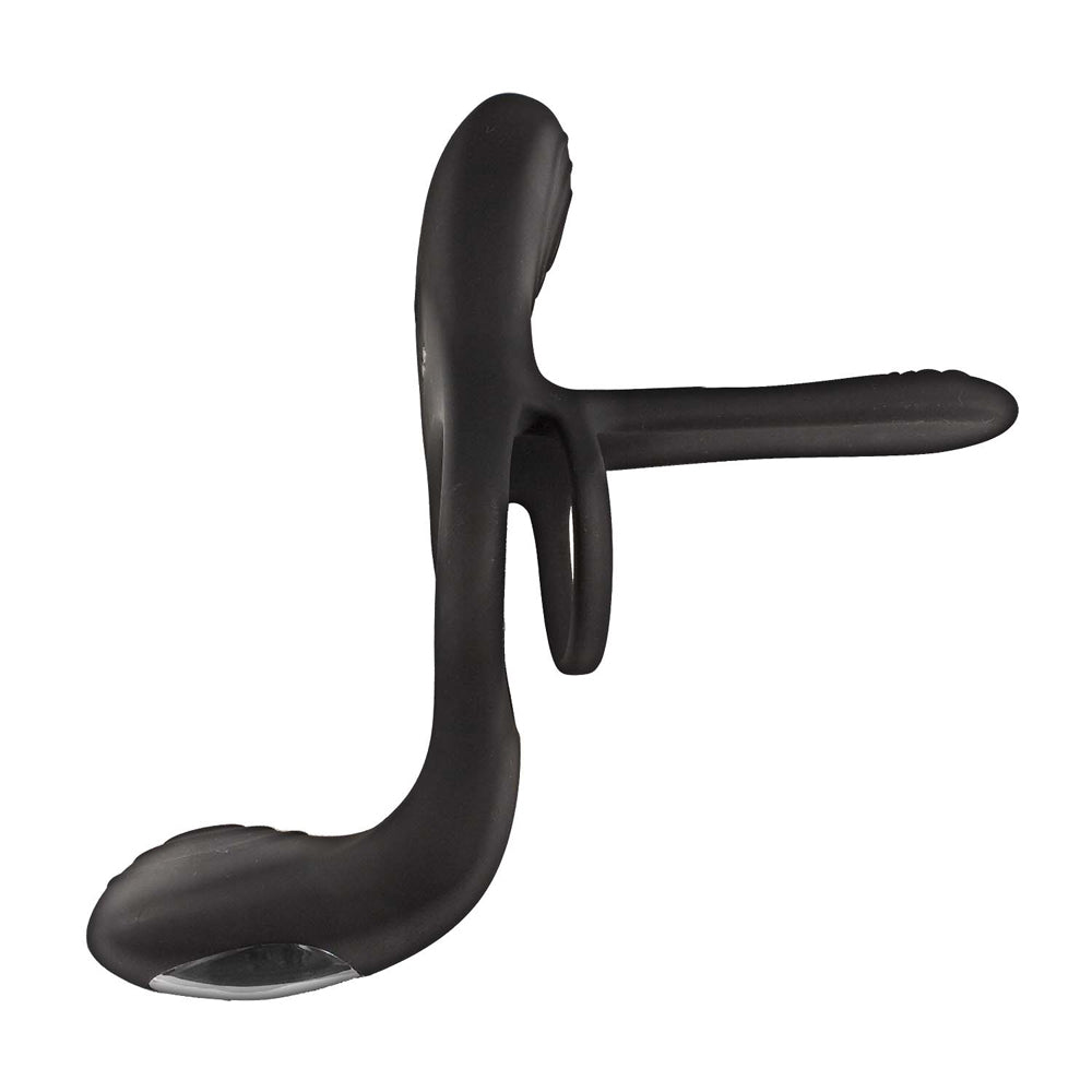 Enhancer Vibrating Lovers Ring Black
