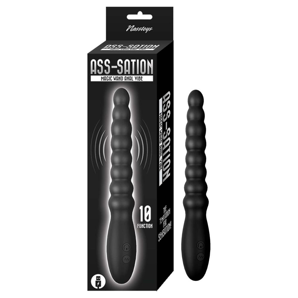 Ass-Sation Magic Wand Anal Vibe Black