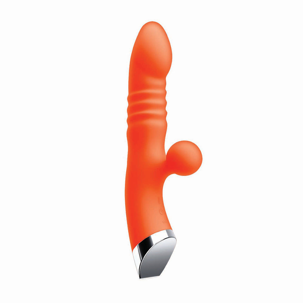 Intruder Thrusting Pleasure Vibe Tangerine