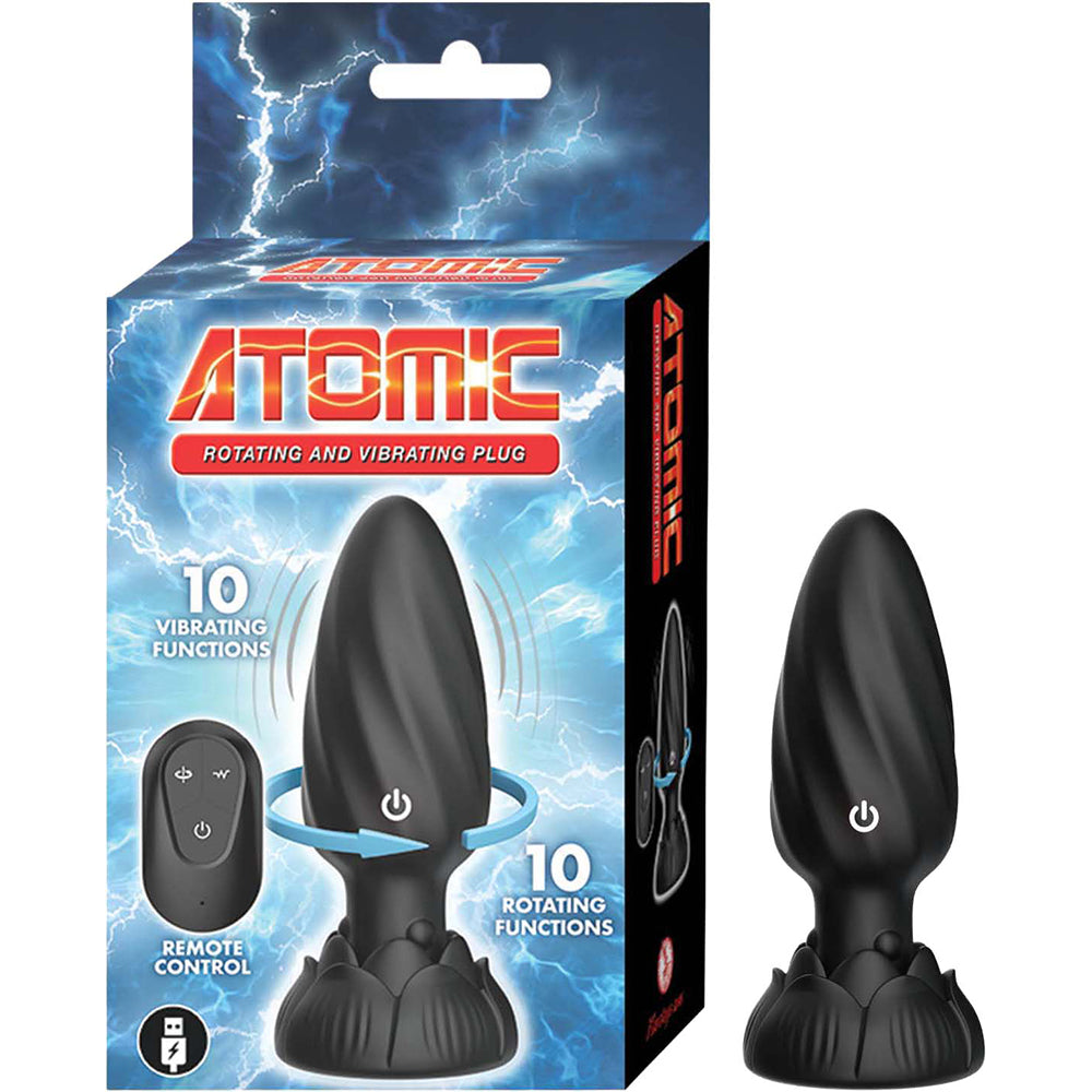 Atomic Rotating & Vibrating Plug Black