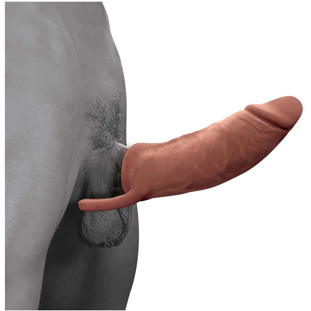 The Great Extender 2-In-1 7" Extender & Masturbator Brown