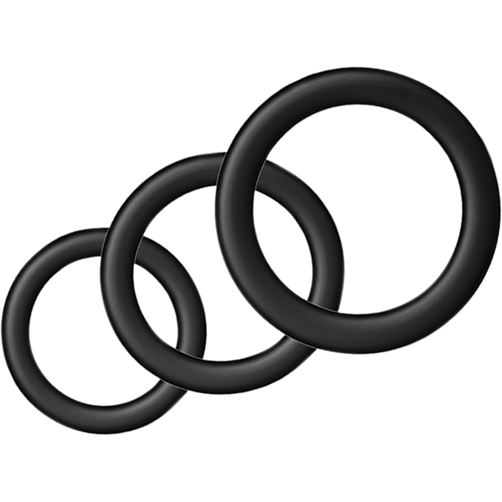 Silicone Ring-Pack Red & Black