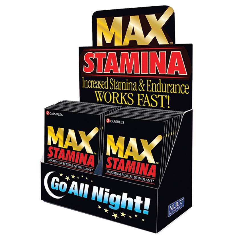 MAX Stamina-2 Pill Pack Display Of 24