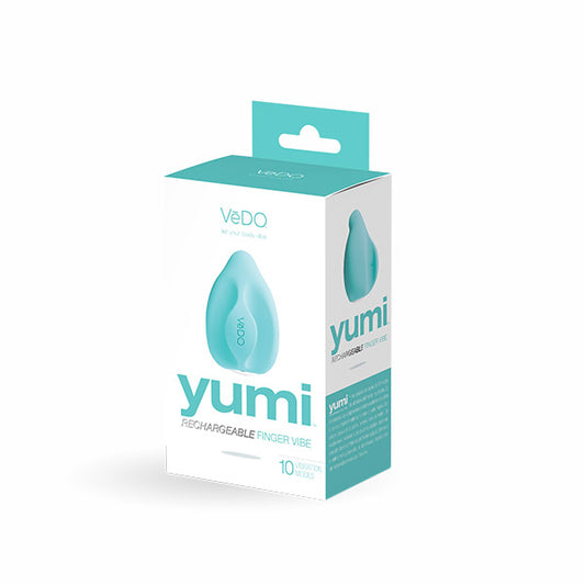 Yumi Rechargeable Finger Vibe Tease Me Turquoise