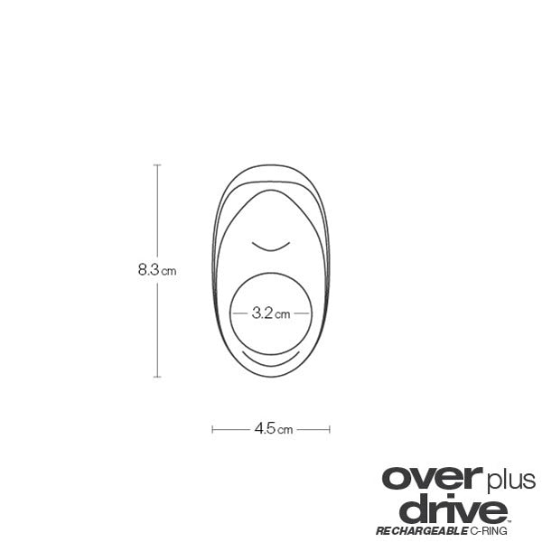 Overdrive Plus Rechargeable Cock Ring Midnight Madness