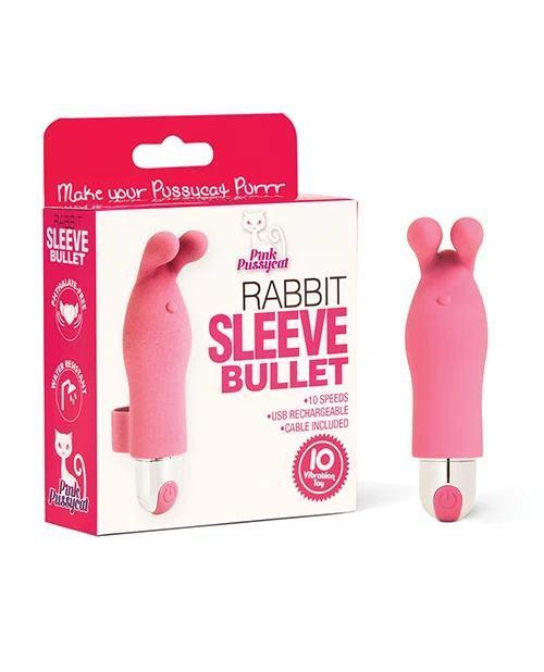 Pink Pussycat Rabbit Sleeve Finger Vibe