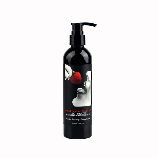 Edible Massage Lotion Strawberry 8 oz.