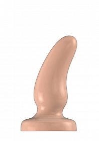 Buttplug - Rubber - 5 Inch - Model 7 - Flesh