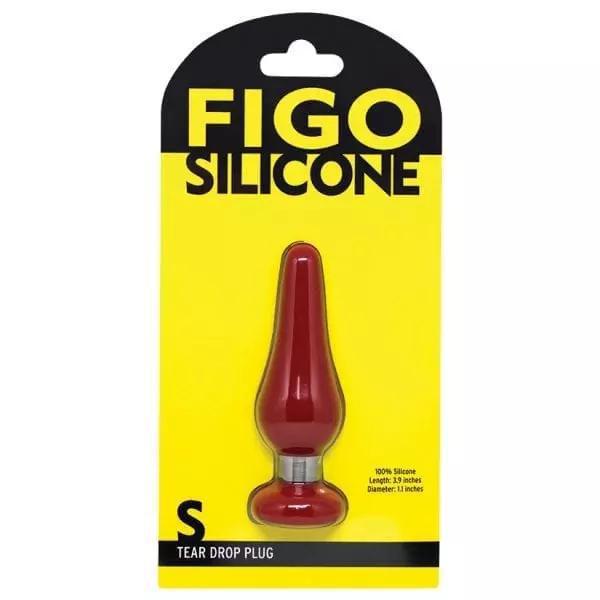 FIGO TEAR DROP SILICONE PLUG RED SMALL