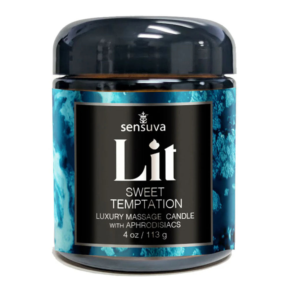 Lit Sweet Temptation Luxury Massage Candle 4 oz.