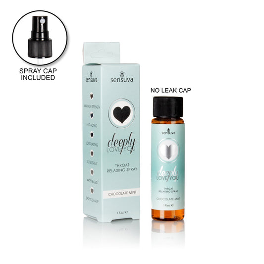Deeply Love You Throat Relaxing Spray 1 oz. Bottle Chocolate Mint