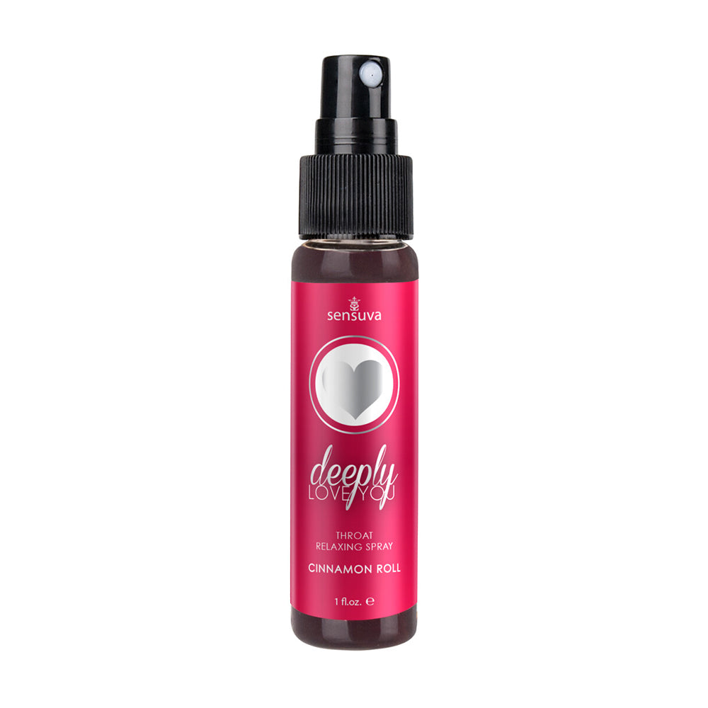Deeply Love You Throat Relaxing Spray 1 oz. Bottle Cinnamon Roll