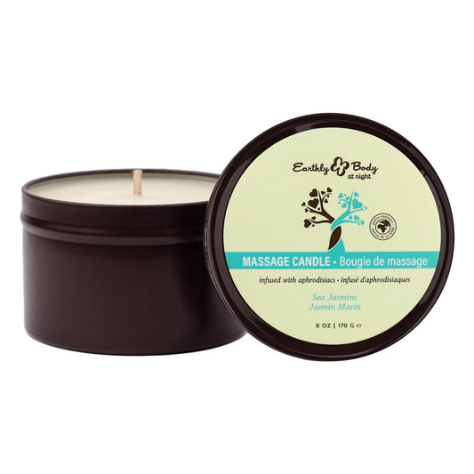 Earthly Body At Night Candle Aphrodisiac Collection Sea Jasmine 6 oz.