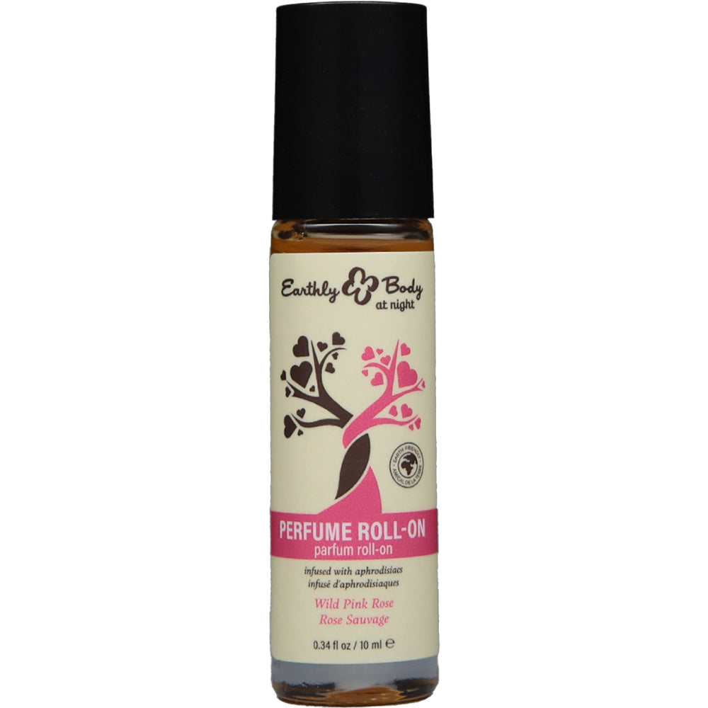 Earthly Body At Night Roll-On Perfume Aphrodisiac Collection Wild Pink Rose 0.34 oz.
