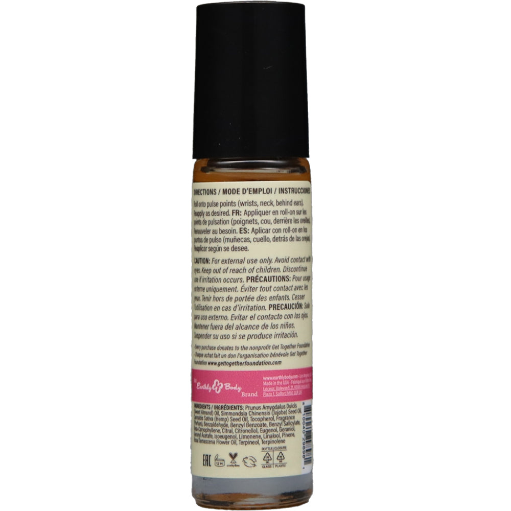 Earthly Body At Night Roll-On Perfume Aphrodisiac Collection Wild Pink Rose 0.34 oz.