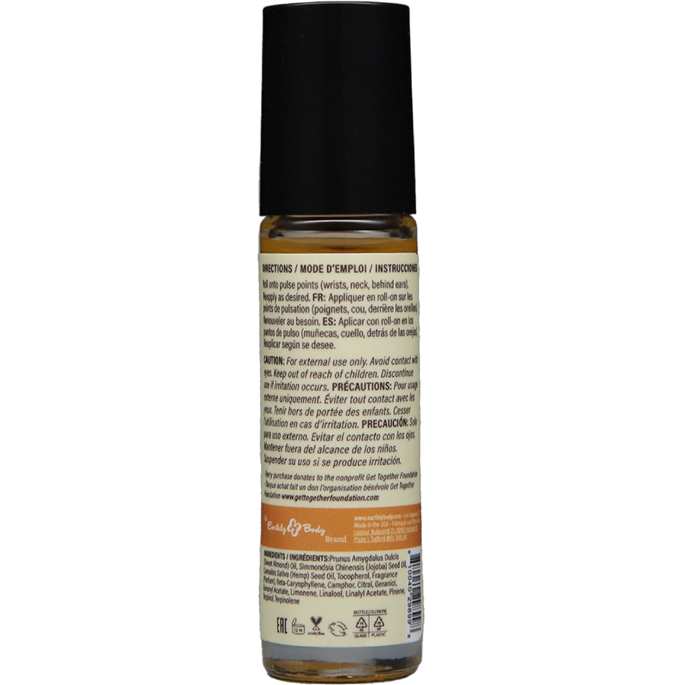 Earthly Body At Night Roll-On Perfume Aphrodisiac Collection Grapefruit Sandalwood 0.34 oz.