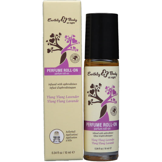 Earthly Body At Night Roll-On Perfume Aphrodisiac Collection Ylang Ylang Lavender 0.34 oz.