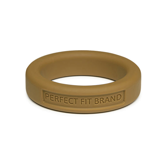 Classic 1.4" (36 mm) Silicone Med. Stretch Penis Ring Gold