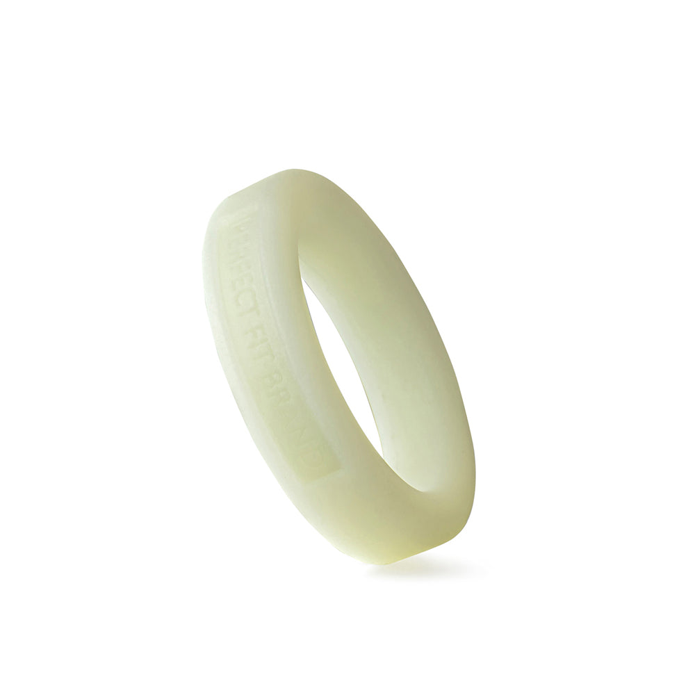 Classic 1.4" (36 mm) Silicone Med. Stretch Penis Ring Glow In The Dark