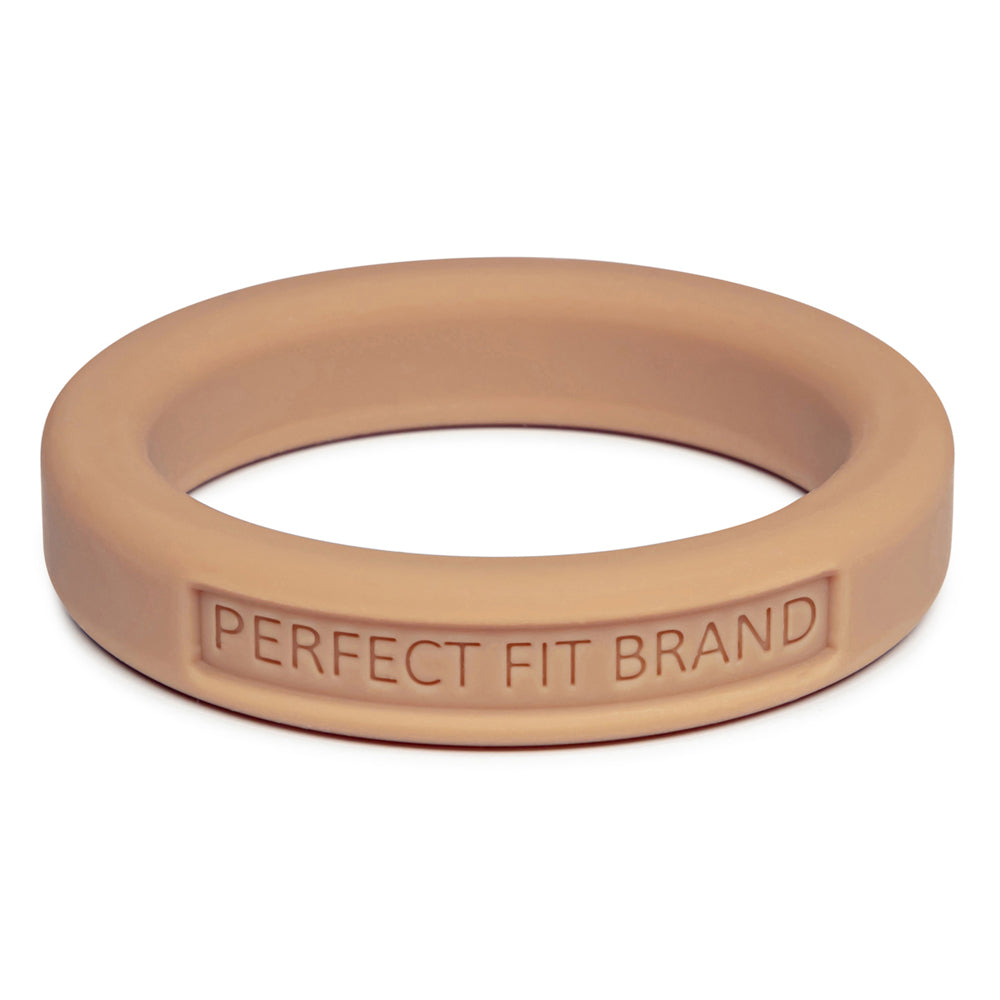 Classic 1.75" (44 mm) Silicone Med. Stretch Penis Ring Skintone 3